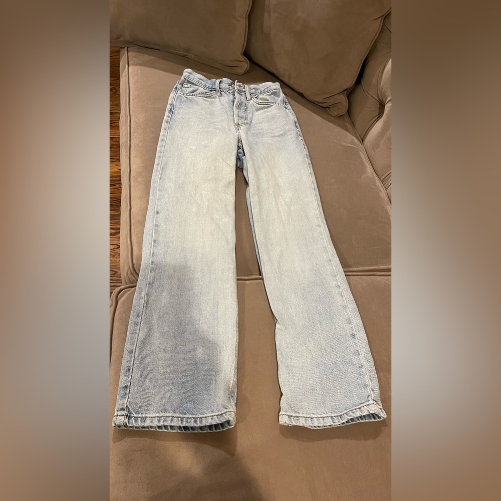 Topshop Women's Light Blue Jeans